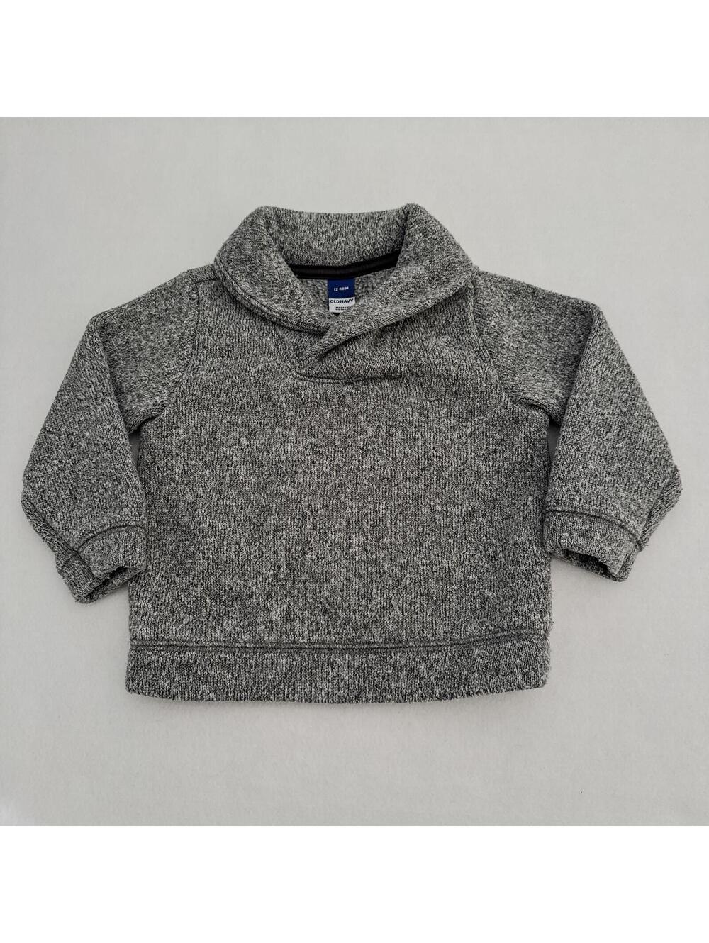 Old Navy Gray Shawl Collar Sweater 12-18 Months